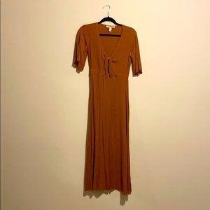 Tan Long Dress